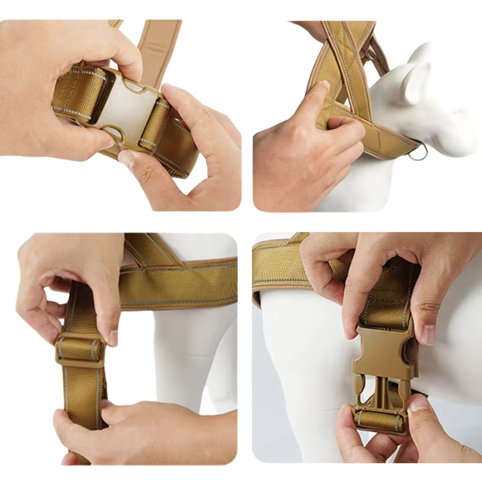 Anti-Pull Nylon Dog Harness with Handle