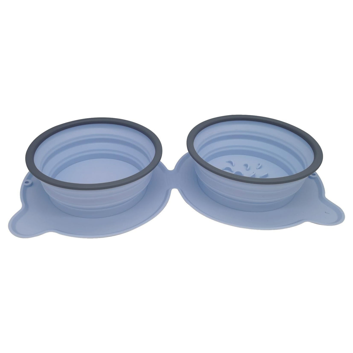 Portable Foldable Double Pet Food Bowls